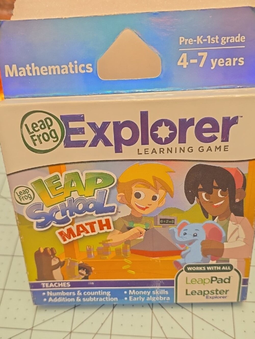 Explorer LeapSchool Math Learning Game - Blue/Green - Picture 2 of 7